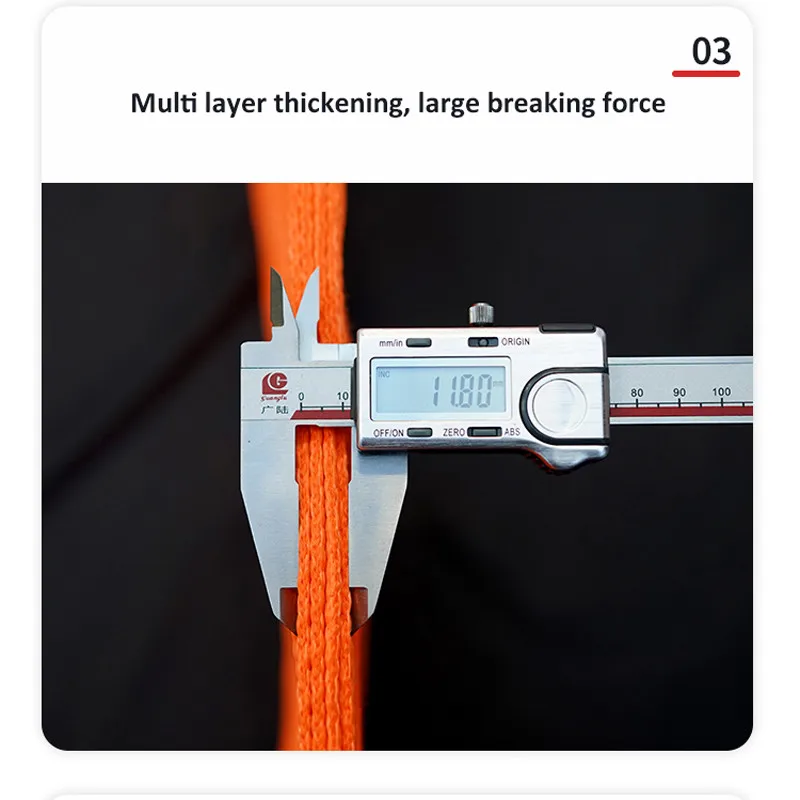 Flat Webbing Sling Lifting Belt Color Code Lifting Belt Sling Flat Braided Lifting Slings