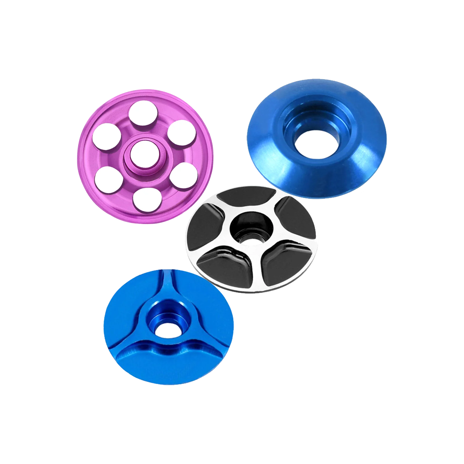 Custom manufacture Aluminum Bicycle Stem Cover Headset Top Cap With Custom Logo