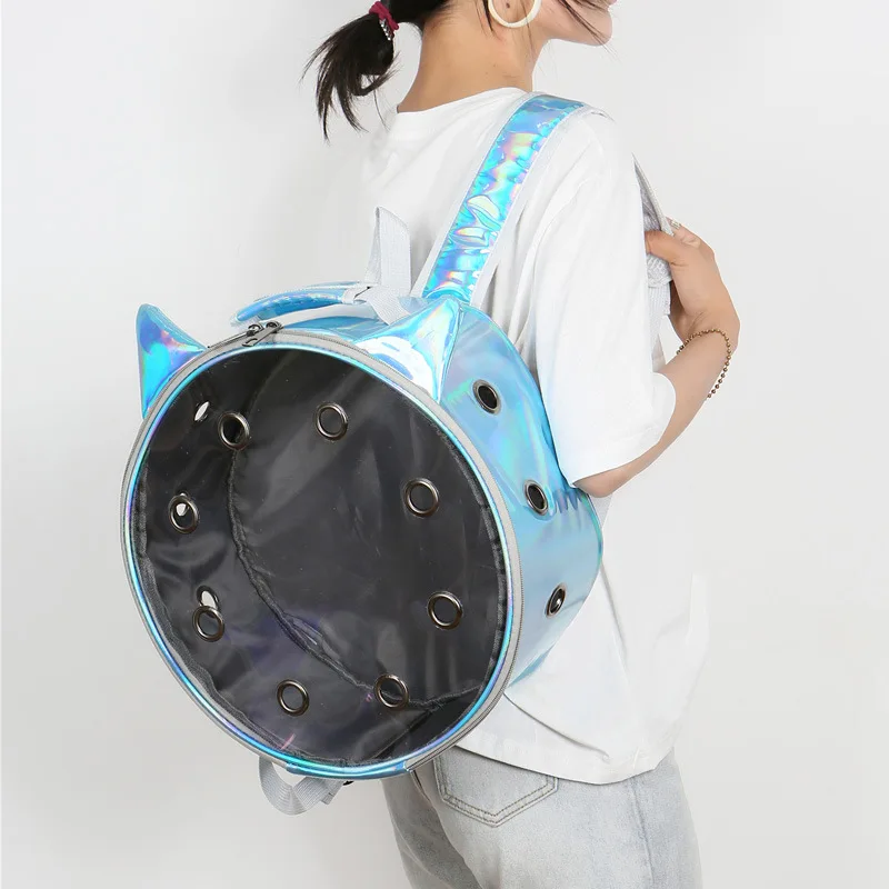Factory Wholesale Portable Pet Bag Transparent Tube Shoulder Cat Bag Cat Travel Breathable Backpack Rabbit