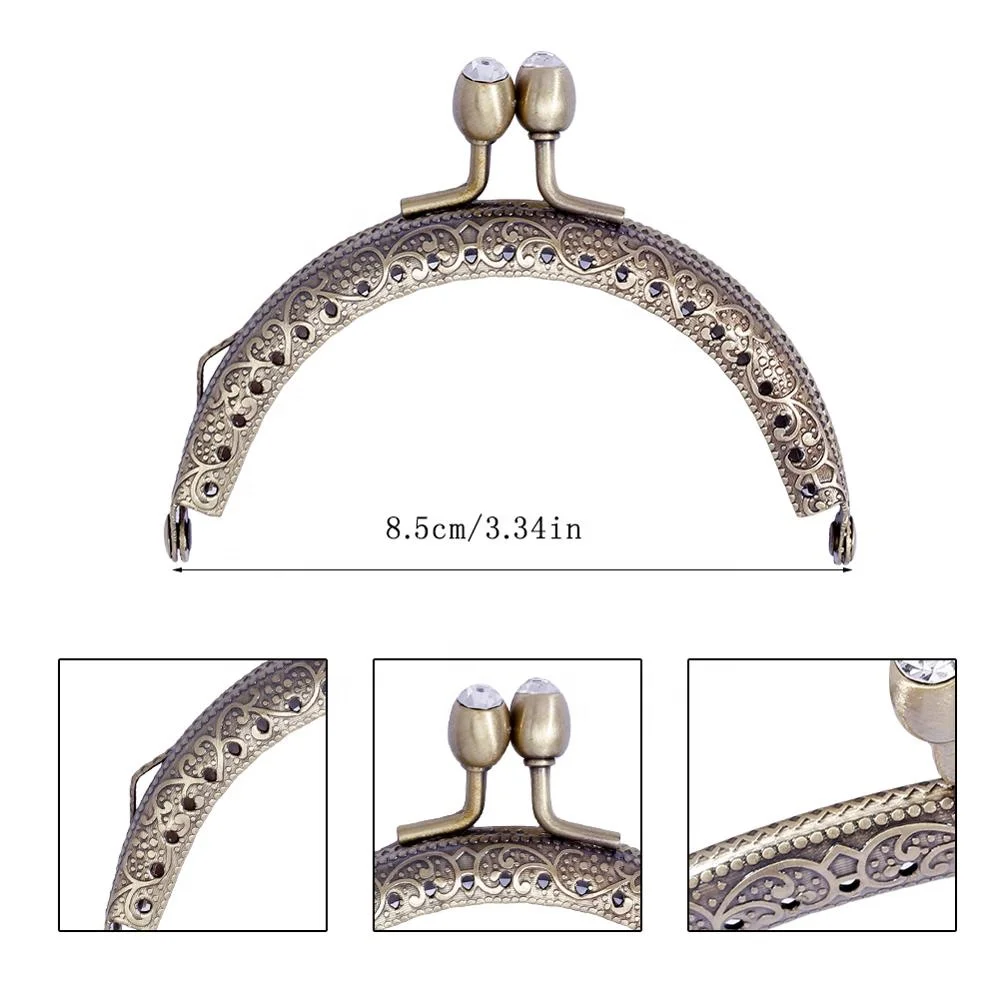 Модный Мини-клатч 8,5 см, рамка для кошелька, металлическая рамка для дамской сумочки с замком