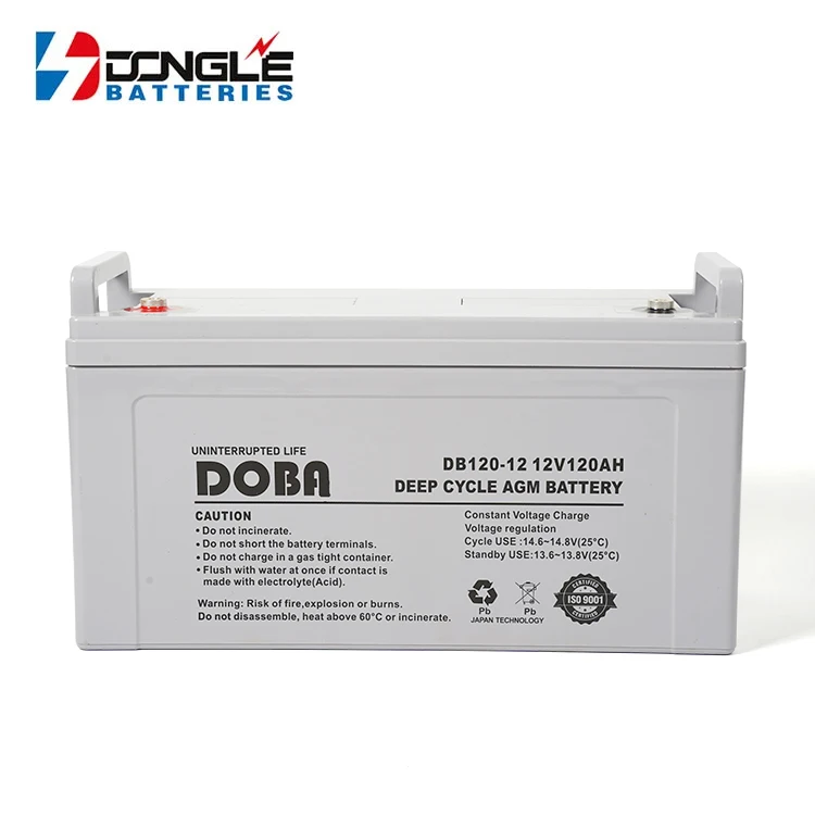 Высококачественный DB120-12 12 В 120Ah свинцово-кислотный AGM-накопитель, Солнечная гелевая батарея