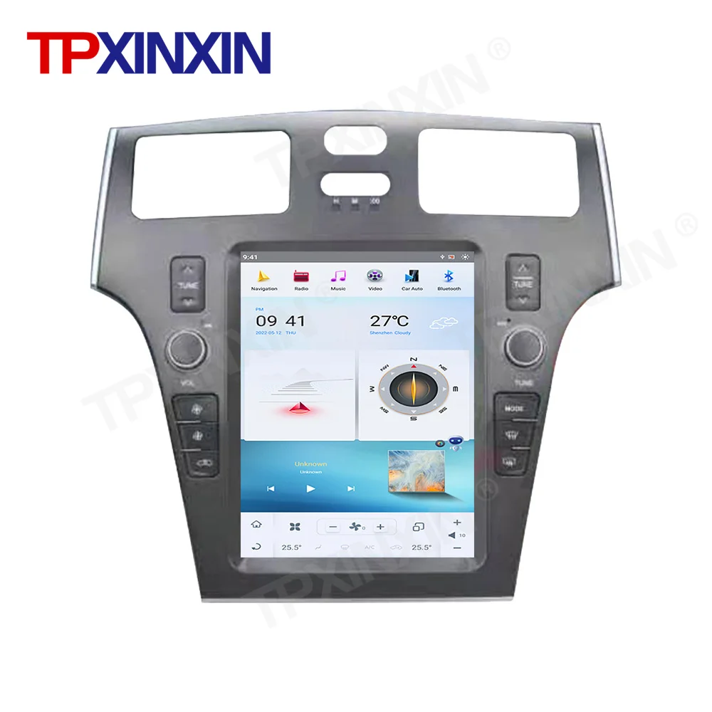 For Lexus ES 300 330 2005-2009 Tesla Style Vertical Big Touch Screen Car Multimedia Player 8+128GB GPS Radio Head Unit