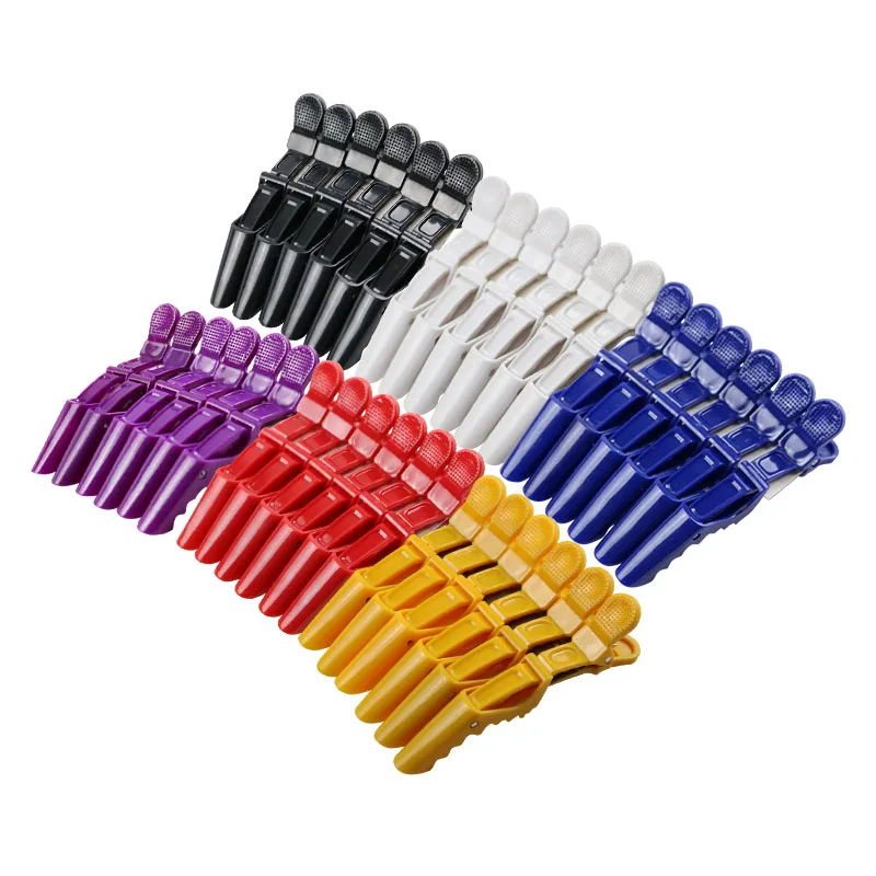 Plastic Hair Clip Hairdressing Clamps Claw Section Alligator Clips Barbers For Salon Styling Hair Accessories Crocodile Hairpin