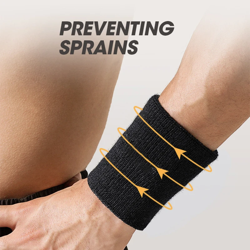 Custom Colorful Elastic Tennis Orthopedic Brace Sweatband Wrist Support Band for Gym Protection