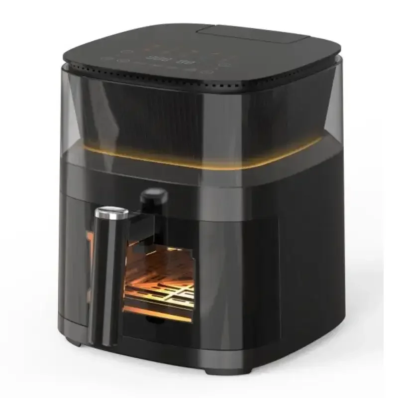 2023 hot sale Tuya wifi smart Air Fryer 4.5L-9L liter electric scale digital visible steam  air fryer with detachable basket