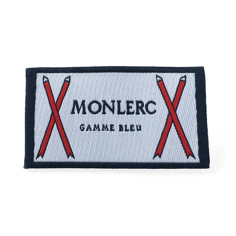 Wholesale Customised Cotton Twill labels Woven Main Clothing Underwear Fabric Neck Tags Label For T shirt Garment Hats