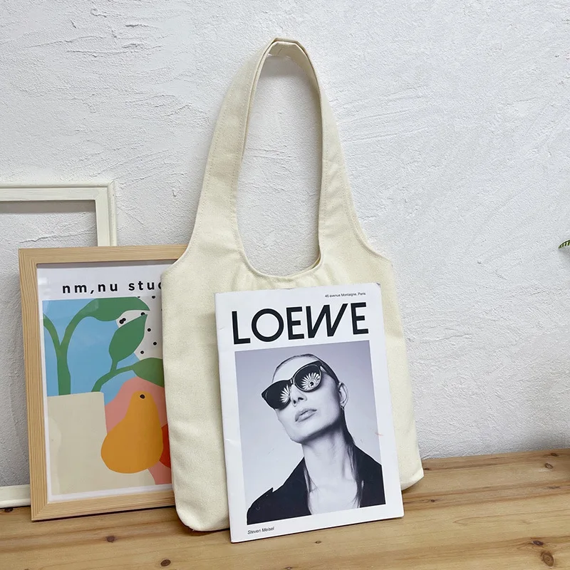 Great Price Custom Printed Recycle Foldable Cotton Canvas Fabric Womens Tote Bag Reusable Grocery Shopping Tote Bag with Logo