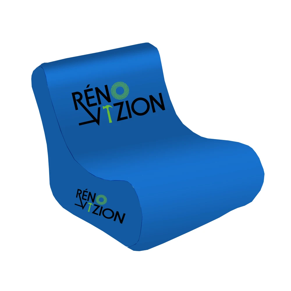 Light Weight Outdoor Use Inflatable Cushion Tension Fabric Air Chair Sofa Ottoman Fit For Inflatable Tents/ Trade Show