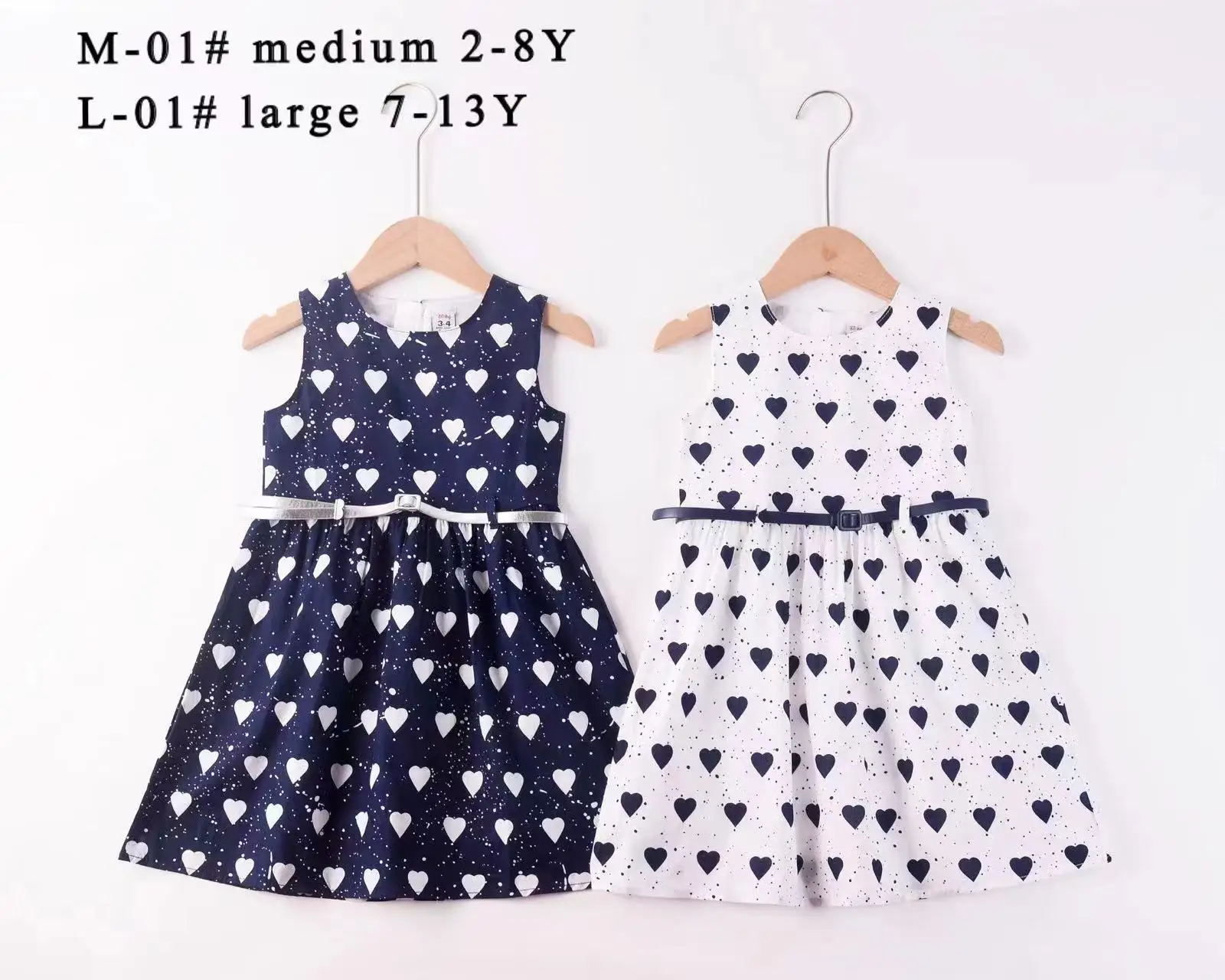 Breathable dresses children Essential Daily Wear clothes for kids girls Sleeveless girls clothes 8-12 years dresses
