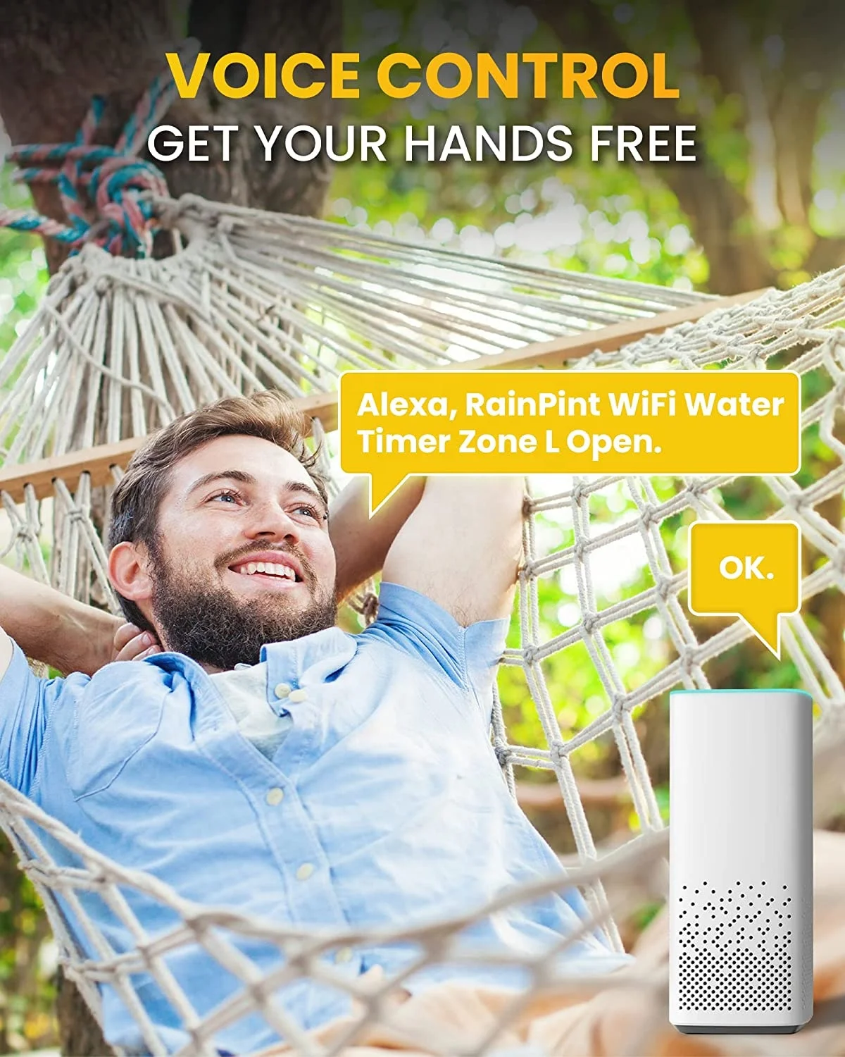 Rainpoint Wi-Fi Water Timer Hose Sprinkler for Garden Watering Electronic Smart Irrigation System Socket Hub 2-Zones Timer