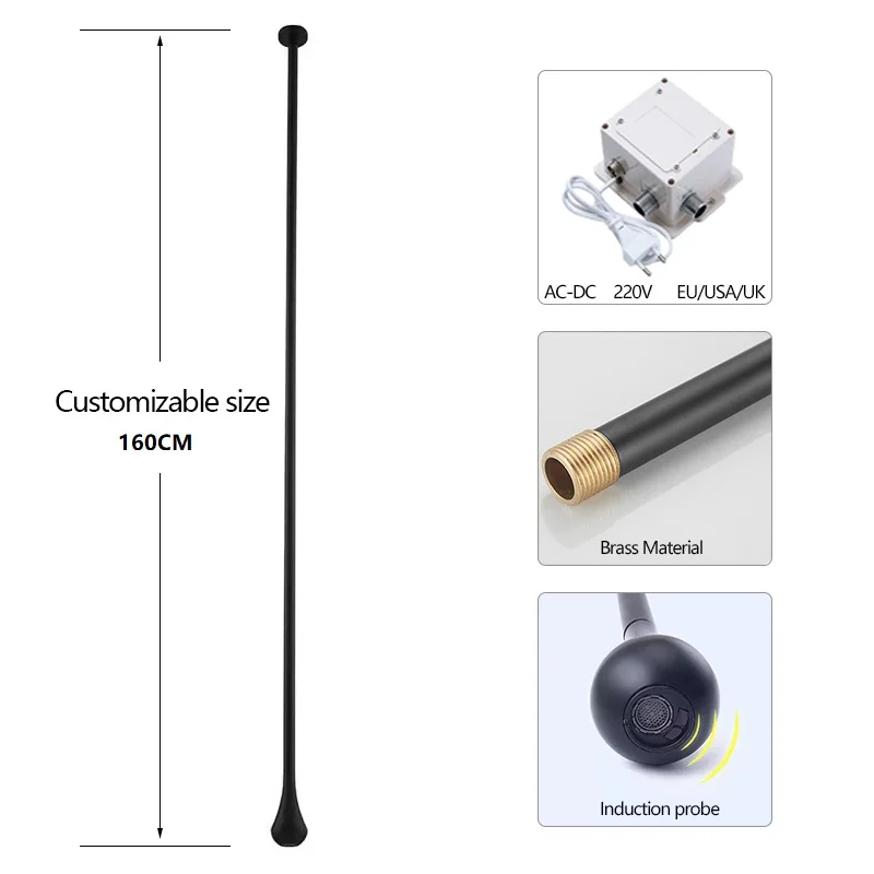 Sensor/Non Sensor Water Drop Taps Bathroom Bathtub Hang Ceiling Faucet Solid Brass Ceiling Basin Faucet Wall/Deck Mounted Tub