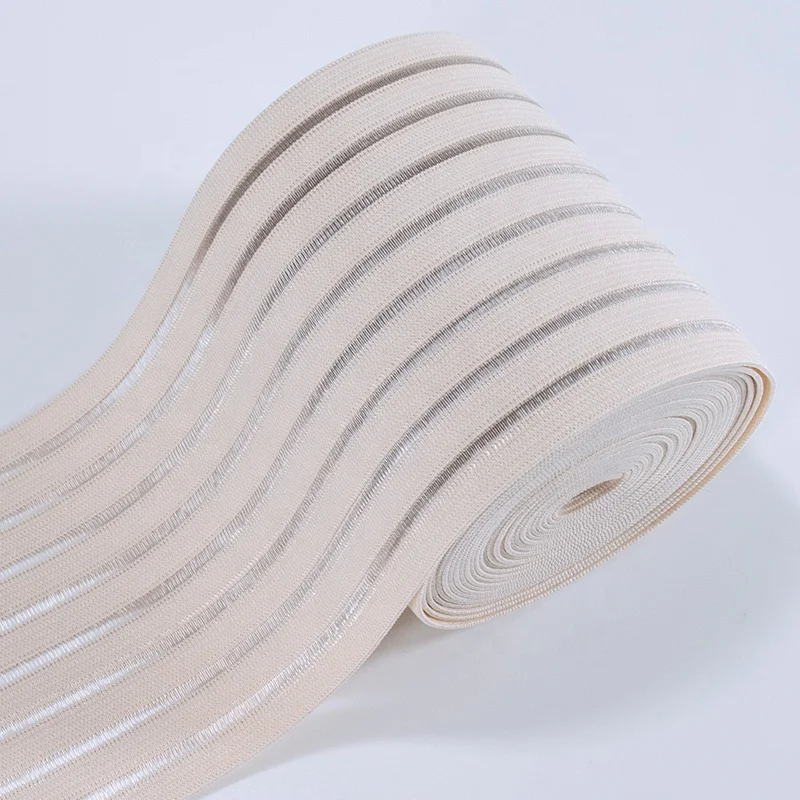 Good quality knitted elastic rubber band soft wide waistband elastic for medical sports wrap bandage