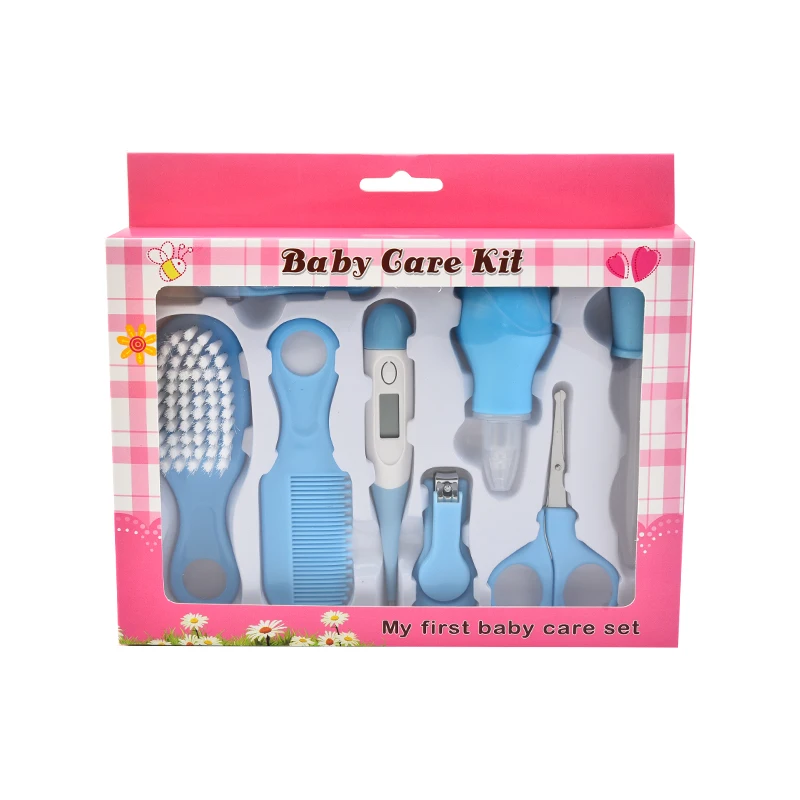Baby Safety Product 8pcs Baby Grooming Scissors Nail Clipper Manicure Care Set Baby Skin Care Set
