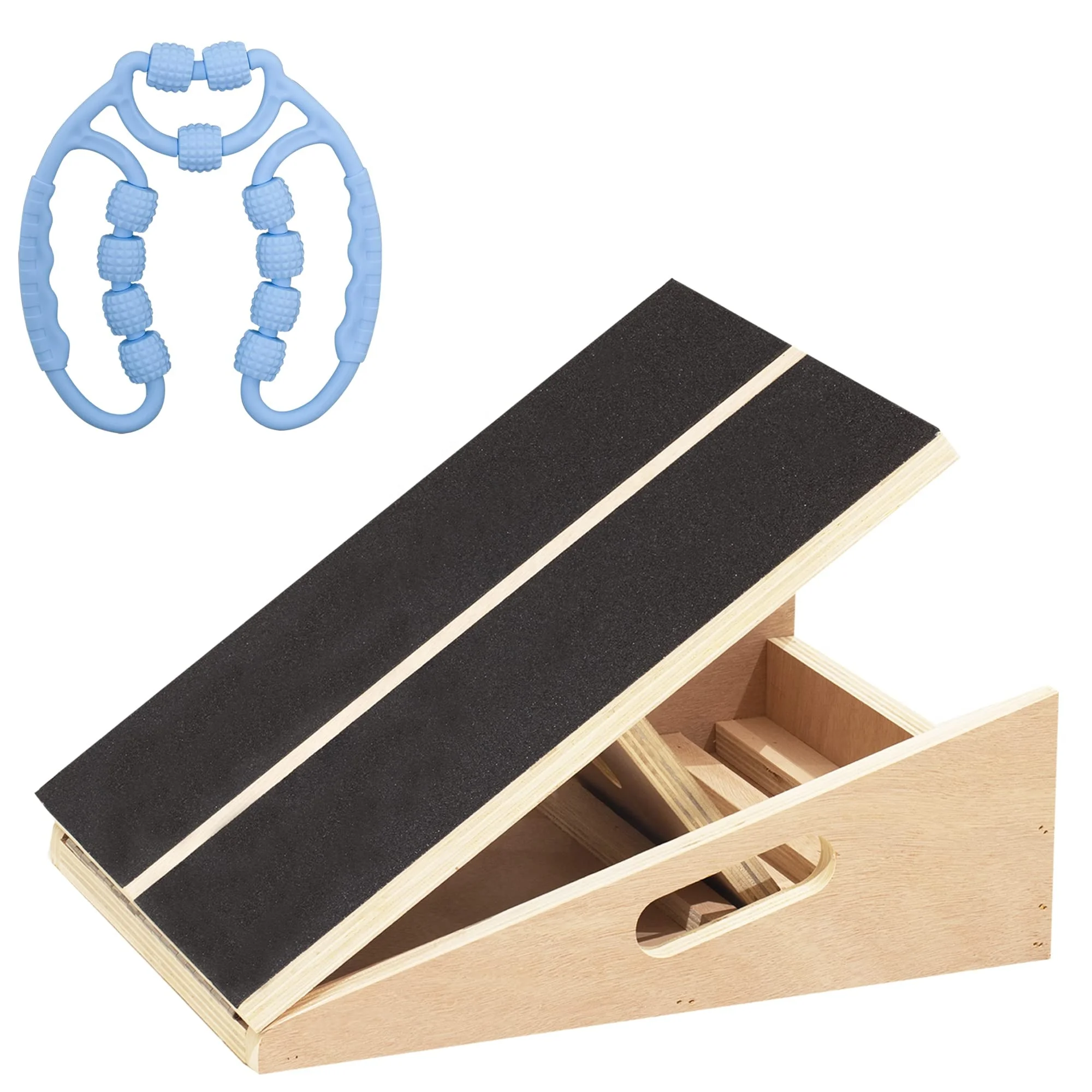 plywood Adjustable Incline Board Calf Ankle Stretcher awooden balance plate slant board calf stretcher adjustable calf stretcher