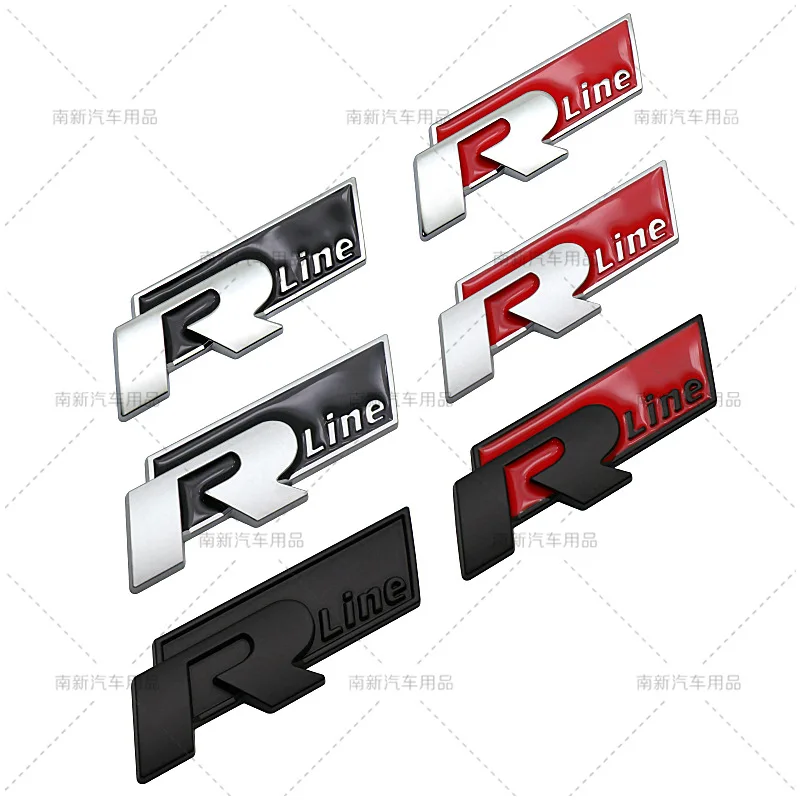 High Quality customized Car Stickers 3D Metal Emblem Badge Decals For R Line VW  MK 1 2 3 4 5 6 7 8 Golf 8 Accessories