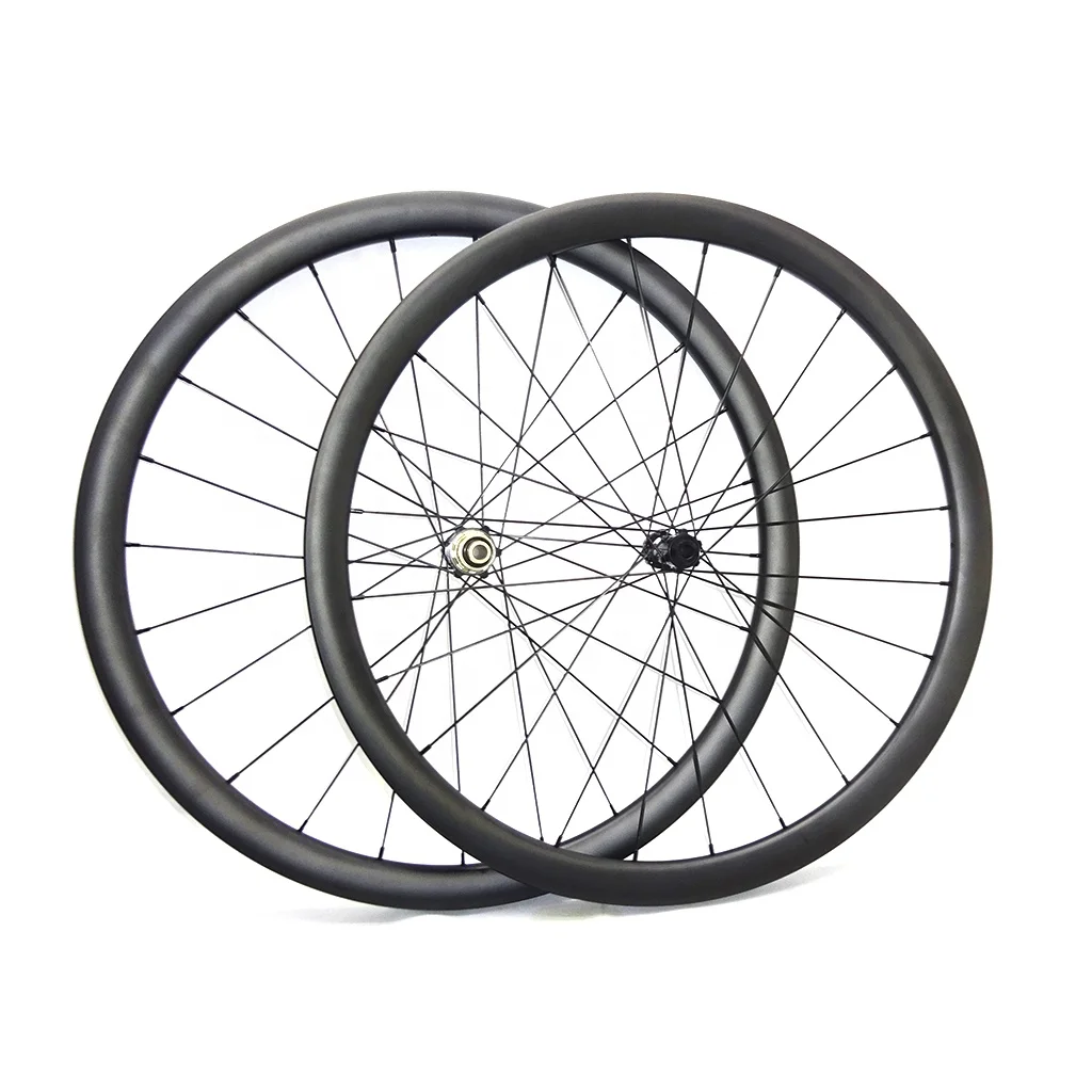 7-Tiger 35mm Customized Gravel Bike Cyclocross Cycle Carbon Wheels Disc Brake Center Lock Type Tubeless Tire
