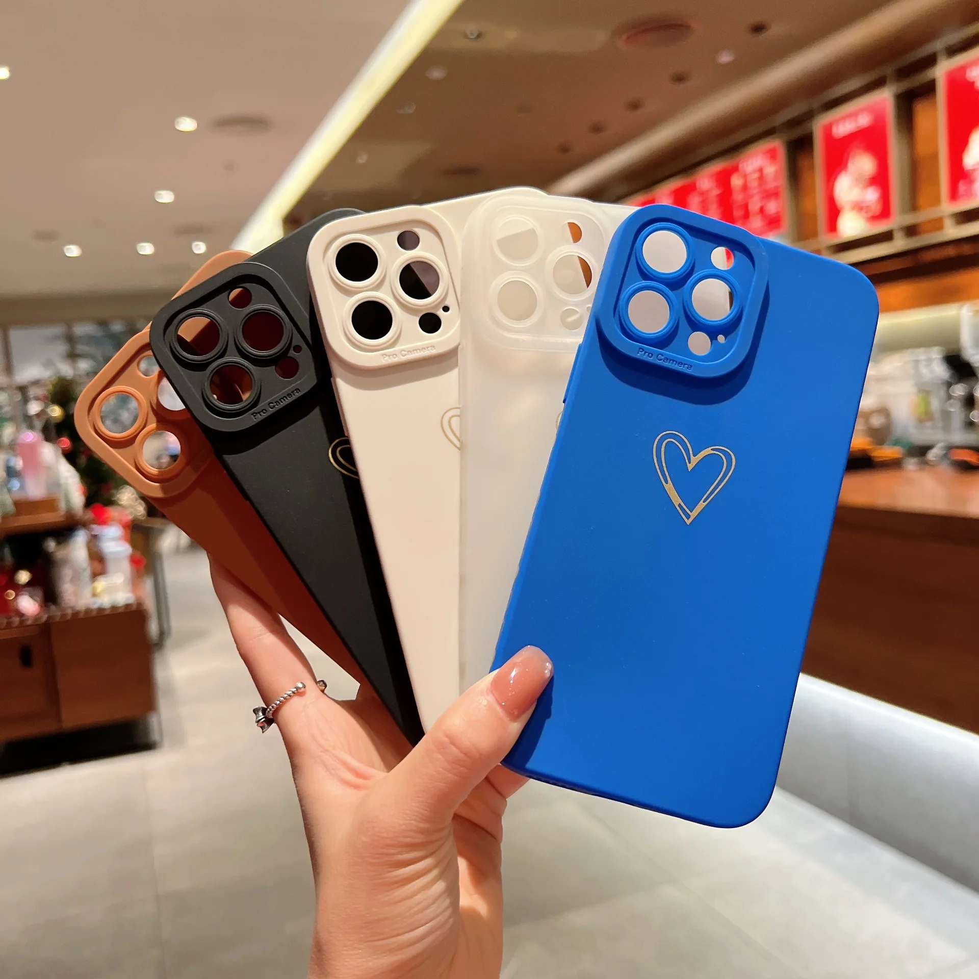 Side love solid color angel eye soft shell phone case for iPhone14 13 12 pro max xs xr 7 8Plus