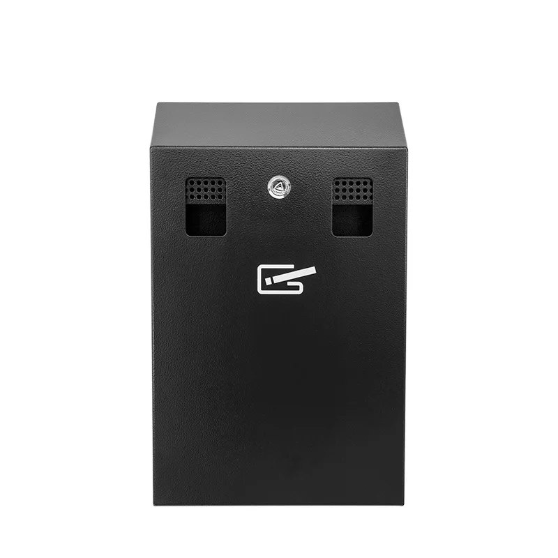 Public Area Metal Cigarette Butt Receptacle Stainless Steel Ashtrays Collection Hotel Outdoor Ashtray Box