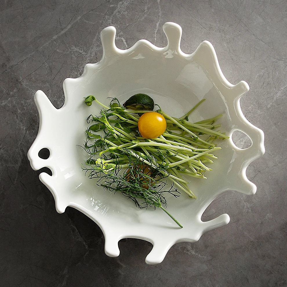 Reactive Crockery Luxe Vajilla de Ceramic Dinnerware Specials Dishes & Plates For Restaurant Teller Special Shape Creative Plate