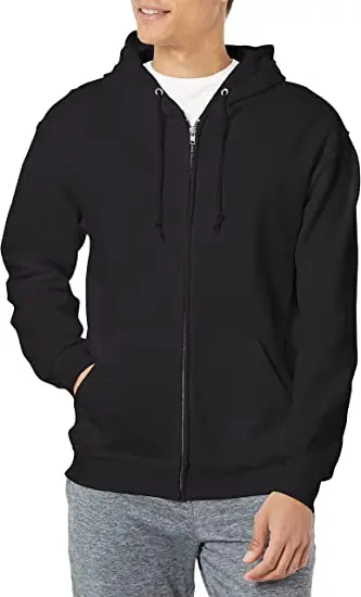 Factory Wholesale 100% Cotton Men's Hoodies and Sweatshirts Plain Hoodies Custom Embroidered Logo No Pattern Zip Up