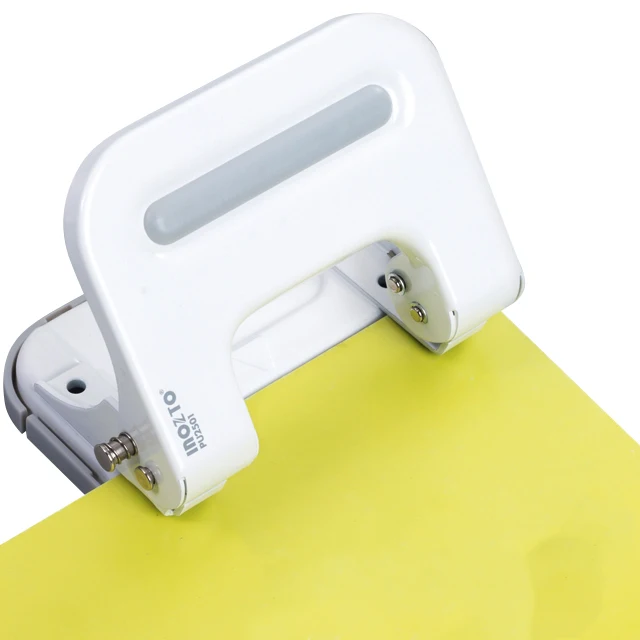 Custom Light Binder Paper Puncher Office Puncher 2-hole Labor-aving Manual Paper Punch for DIY Paper Craft Tag Accept OEM 80mm