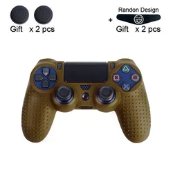 Data Frog Anti-slip Silicone Cover Case For SONY Playstation 4 PS4 Controller Rubber Case For PS4 Pro Slim Gamepad