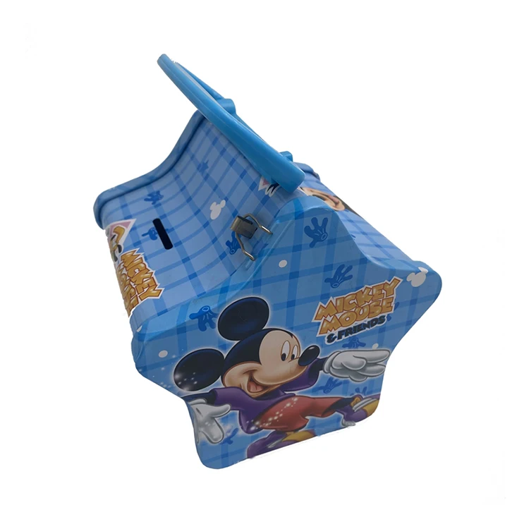 Competitive Price Tin Packaging Clear Coin Purse Metallic Piggy Bank