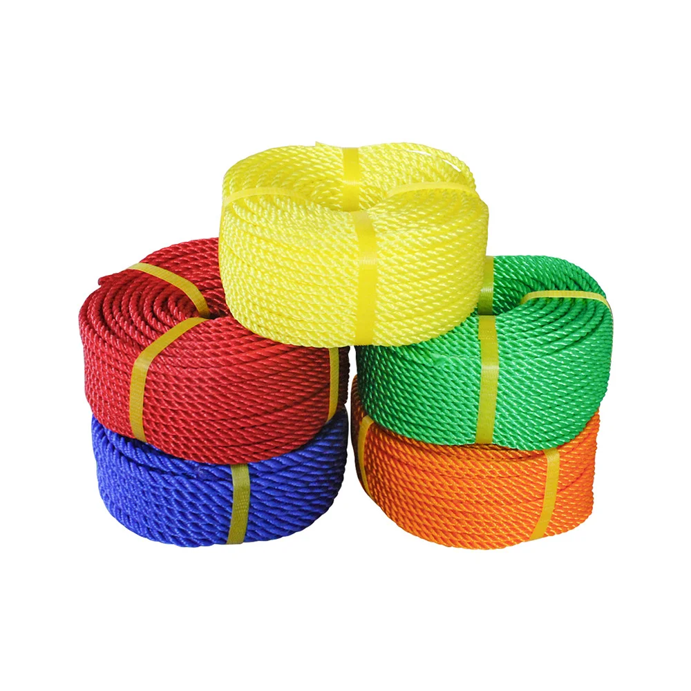 Factory Direct Sale 3 Strand Multi PP Rope Pink Rope For Wrapping Packages 8MM 10MM 12MM16MM 24MM 4 Strand Polypropylene Rope