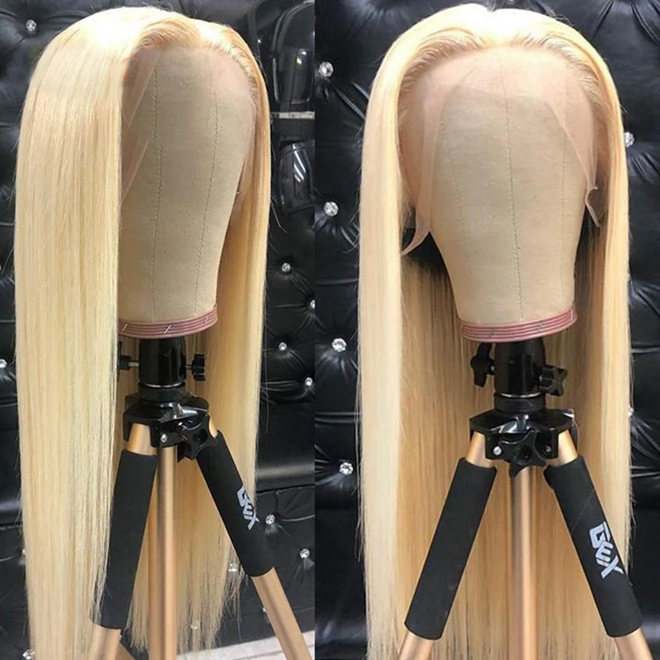 Cheap 613 Blonde Full Lace Human Hair Wigs For Black Women Raw Peruvian Virgin Human Hair Lace Front Wigs HD Lace Frontal Wigs
