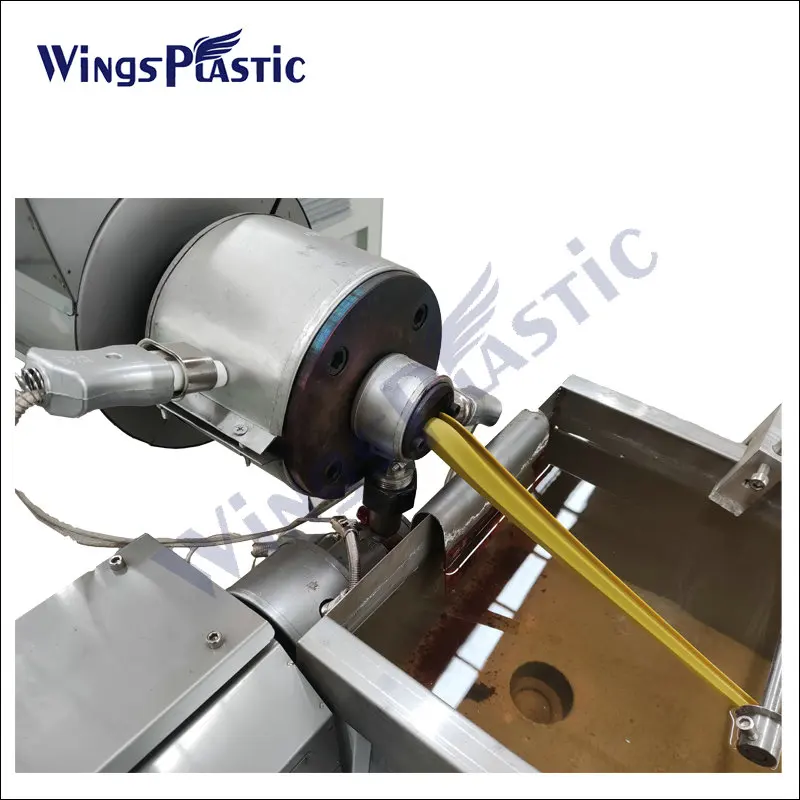Plastic EVA Vacuum Cleaner Spiral Flexible Duct Hose Pipe Tube Extrusion Extruder Making Machine Production Line