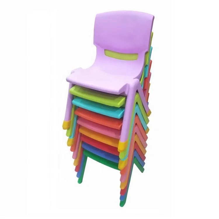 stackable chair kids furniture classical kindergarten plastic chaise  home armless cheap children plastique silla