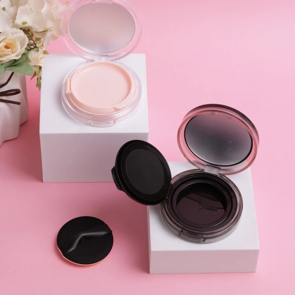 Creative Empty Foundation Powder Box Compact BB Cream Pressed Powder Box Air Cushion Case With Puff