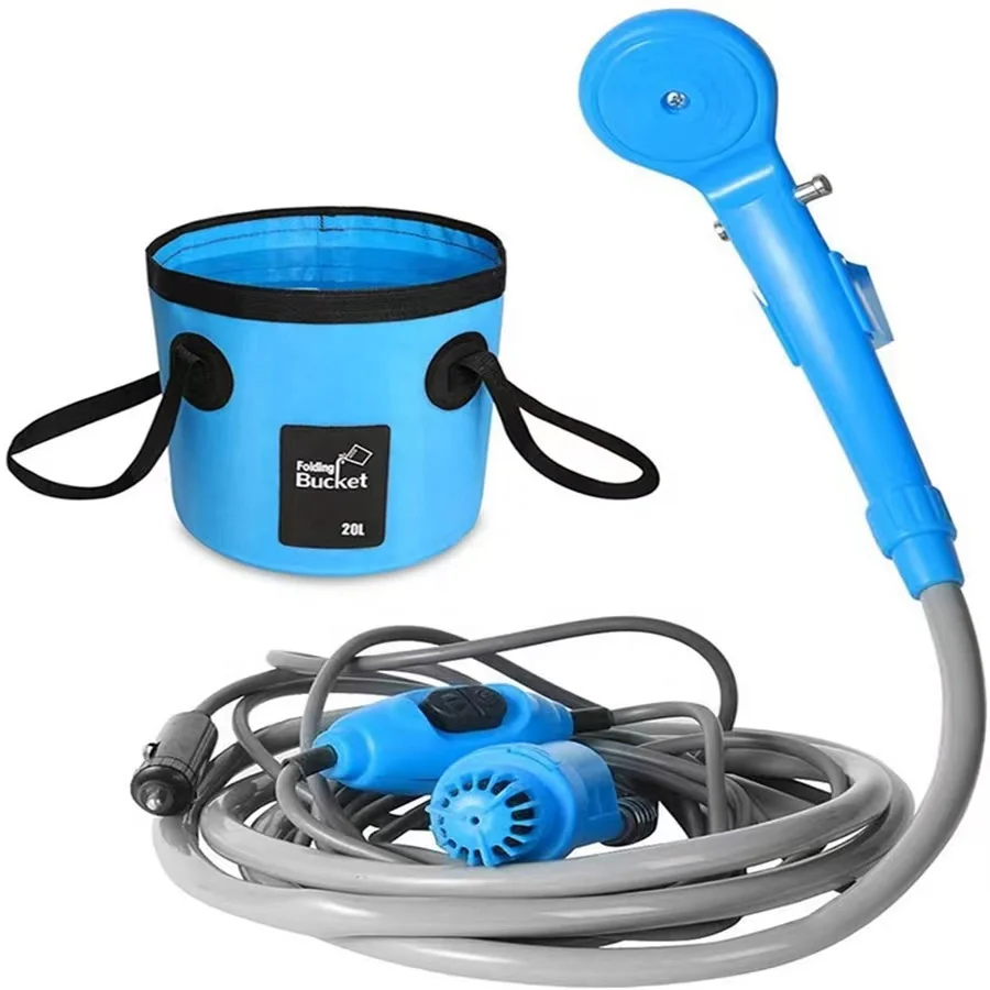 Portable Car Washer 12V Camping Shower DC Car Shower High Pressure Power Washer Electric Pump car shower