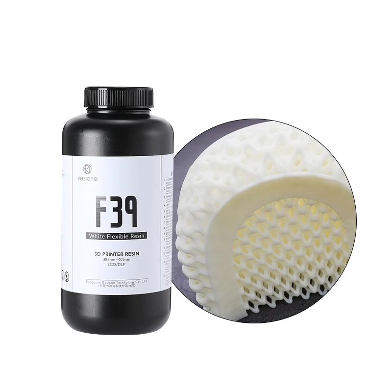 F39 1kg White UV Flexible Resin For Anycubic Nova3d Longer 405nm LCD DLP SLA 3D Printer Resin