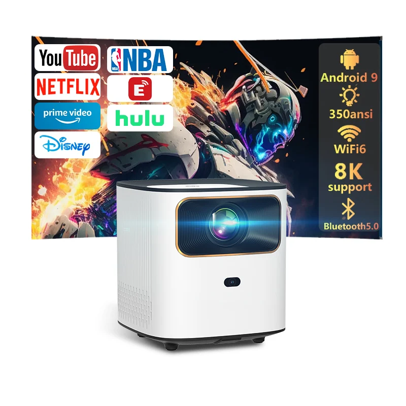 Aokang 2024 Cheap Hotselling Mini Beamer Proyector Short Throw Video 3D Projector Portable Android 4K