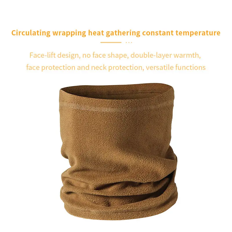 Winter Products 2023 Fleece Beanie Cap Sports Cold Windproof Neck Warmer Gaiter Winter Hat And Scarf Set For Men Women