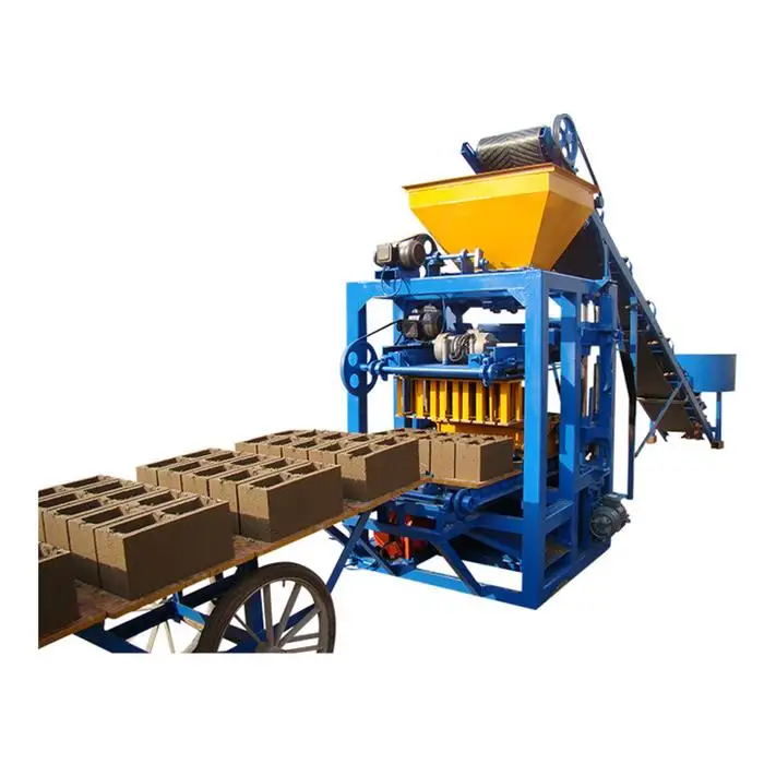 Best Choice Semi Automatic Qt4-24 Diesel Concrete Solid Block Making Machine