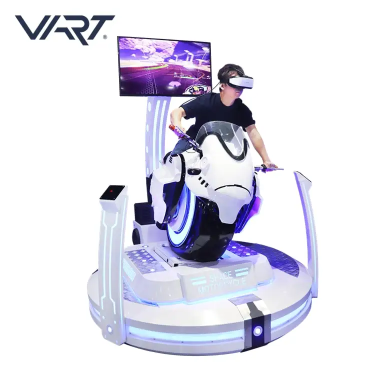 Amusement Park Virtual Reality Rides Driving 9D VR Simulation Motorbike Gaming VR Motor Indoor Racing VR Motorcycle Simulator