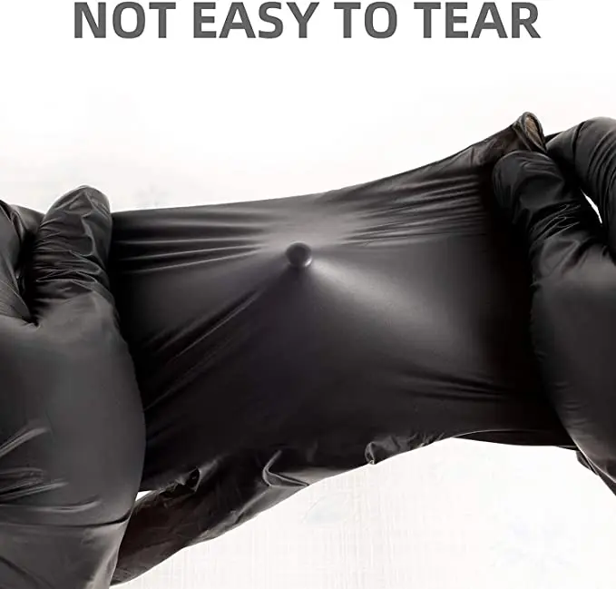 Food Grade Plastic Black Vinyl Disposable Gloves Wholesale Manufacturer