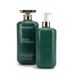 Customized Empty Ellipse Pet Plastic Shampoo Bottle 800ml Luxury Design Hotel Shower Gel Large Capacity Packaging Wash Bottle