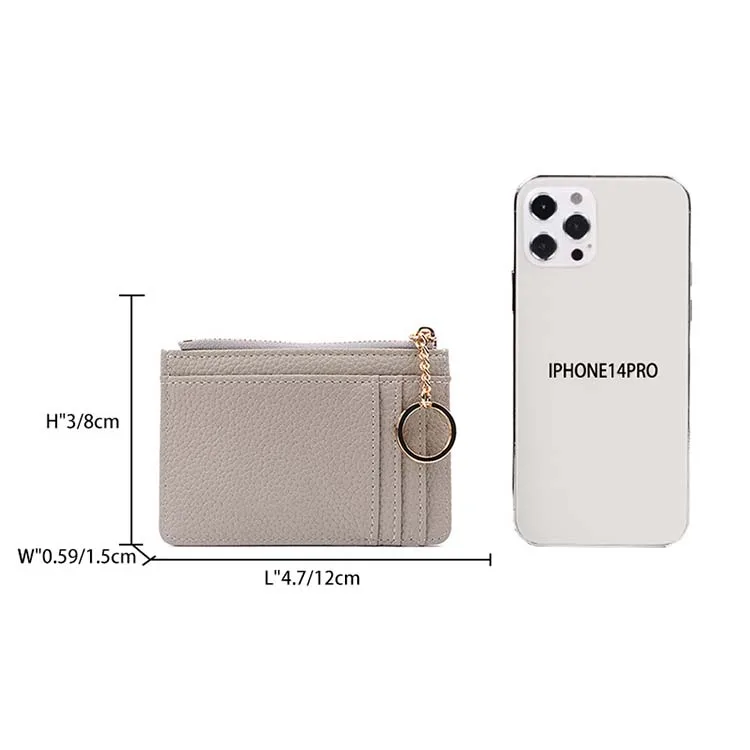 Passport Credit Card Holder Wallet Women Key Chain Protective Lanyard Card Holder Key Chain Pu Leather Photo Card Holder