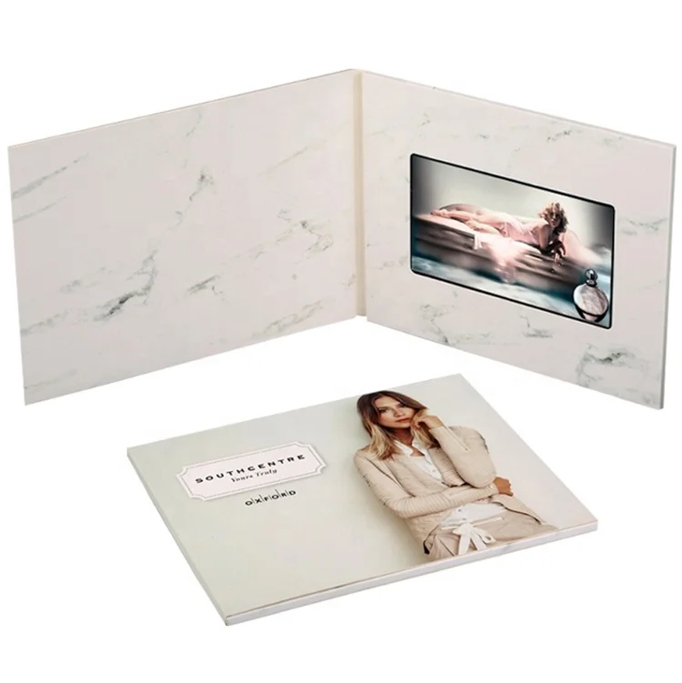 Custom LCD Digital Video Book 7 10 inch HD LCD Screen Video Mailer Player Business Card Wedding Greeting Card Video Brochure