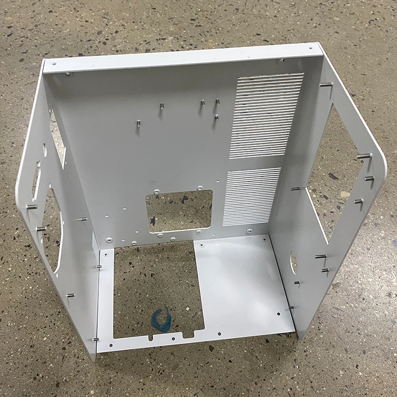 OEM Sheet Metal Enclosure Chassis Case Fabrication Equipment Bending Stamping Aluminum Parts Welding Assembly Services