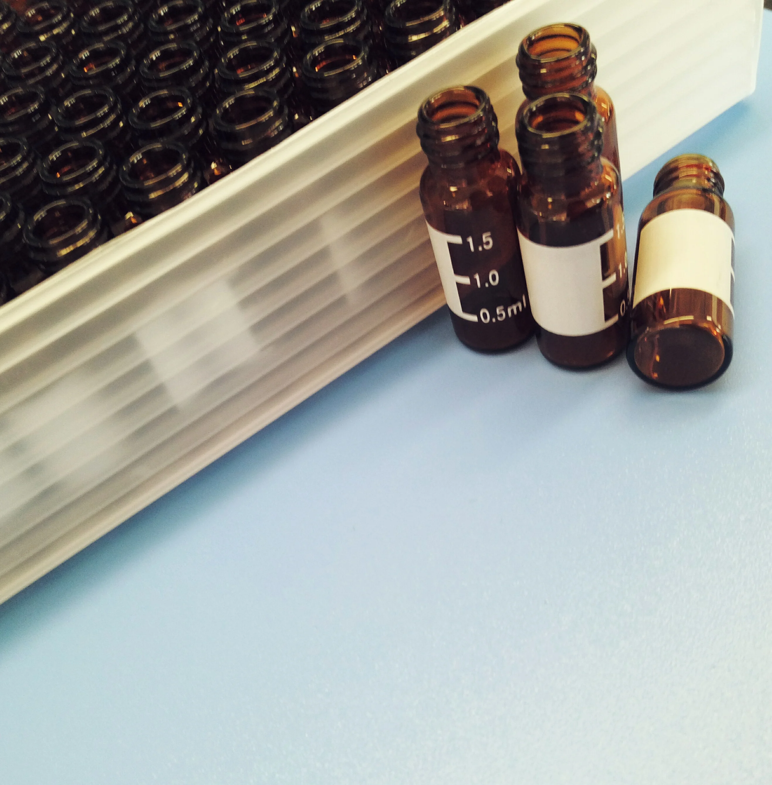 9-425 винтовая резьба, прозрачные цветные стеклянные флаконы для ВЭЖХ