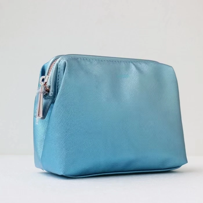 Designer makeup bag vegan leather cosmetic bag for famous brand promotions