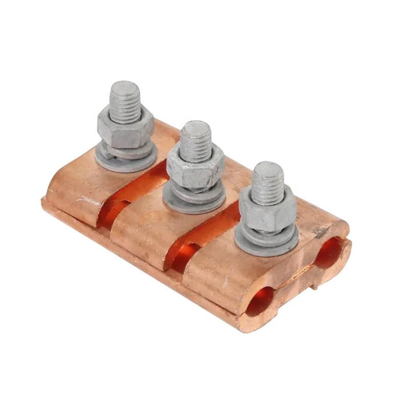 JBT series copper parallel groove connector clip Cable conductor PG clip copper parallel groove clamps
