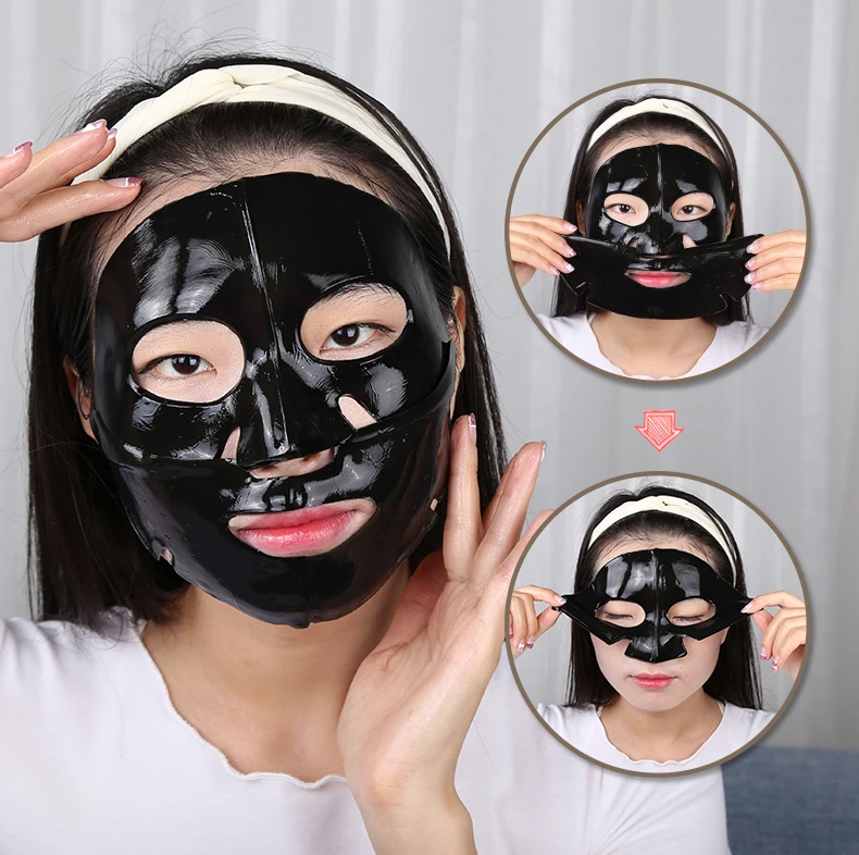 Корейская кристаллическая маска для лица с коллагеном и черным бамбуковым углем удаления акне от оригинального производителя