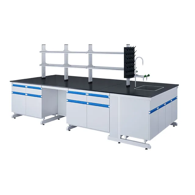 Chemical laboratory all Steel side Lab Bench Furniture Laboratory Table Dimensions