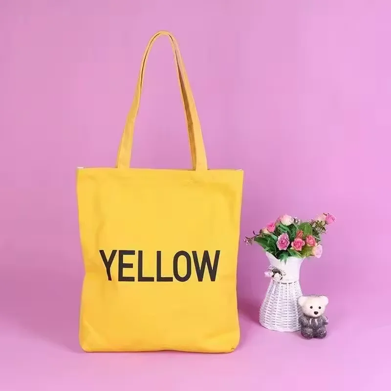 Wholesale Printable Packaging Recycled Shopping Cotton Canvas Tote Bag Custom Canvas Tote Bags With Custom Printed Logo