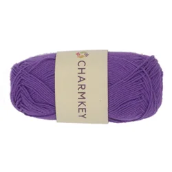 Charmkey pure color twisted soft 100% combed milk cotton yarn for hand knitting sweater wholesale cheap price